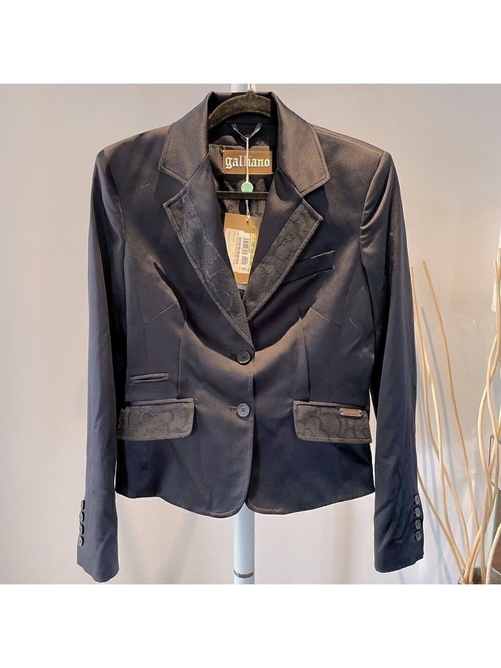 John Galliano Black Blazer New With Tags